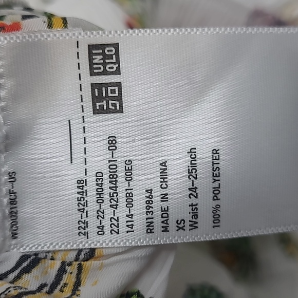 Ines De La Fressange Chic Floral Goose A-Line Skirt in White Size XS - Picture 7 of 7